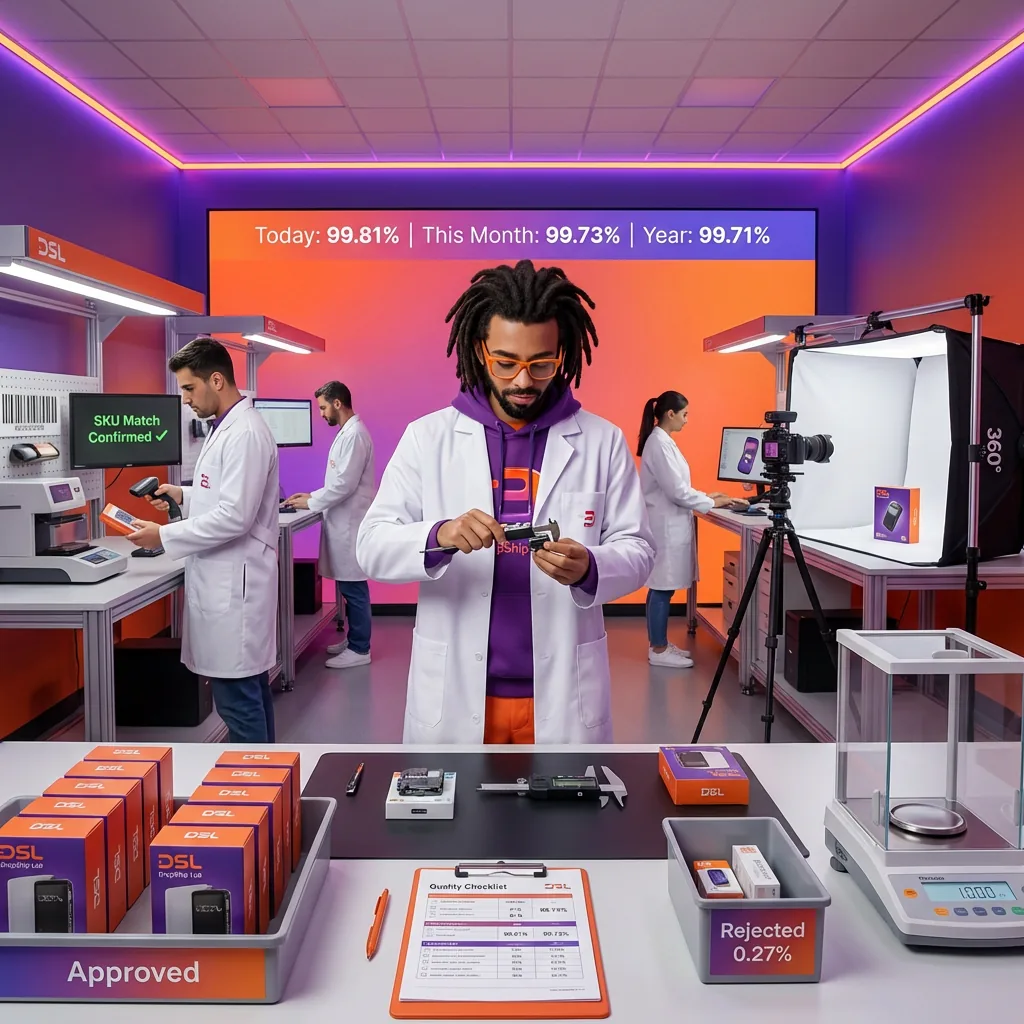 Quality control lab for ecommerce products