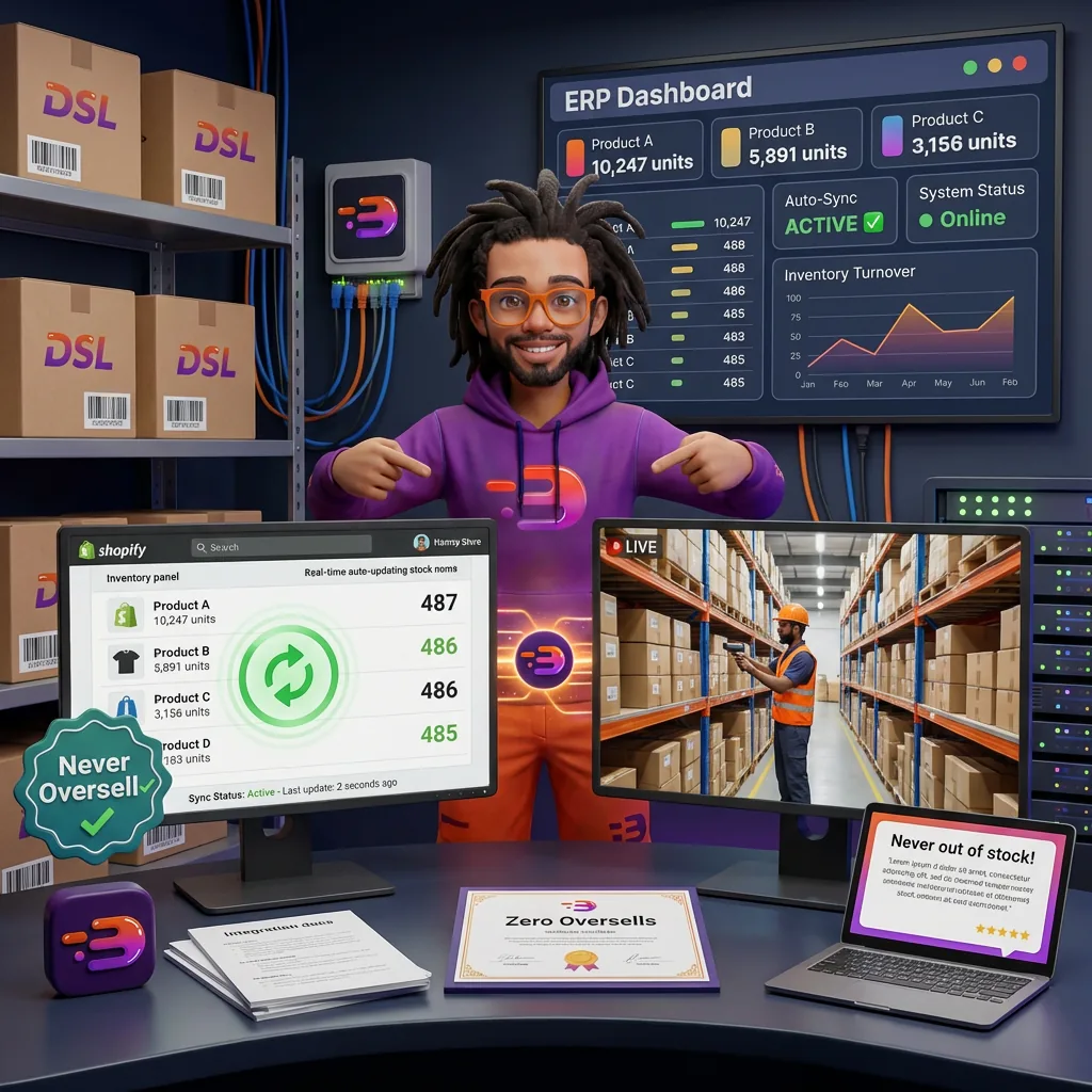 Realtime inventory sync for ecommerce orders