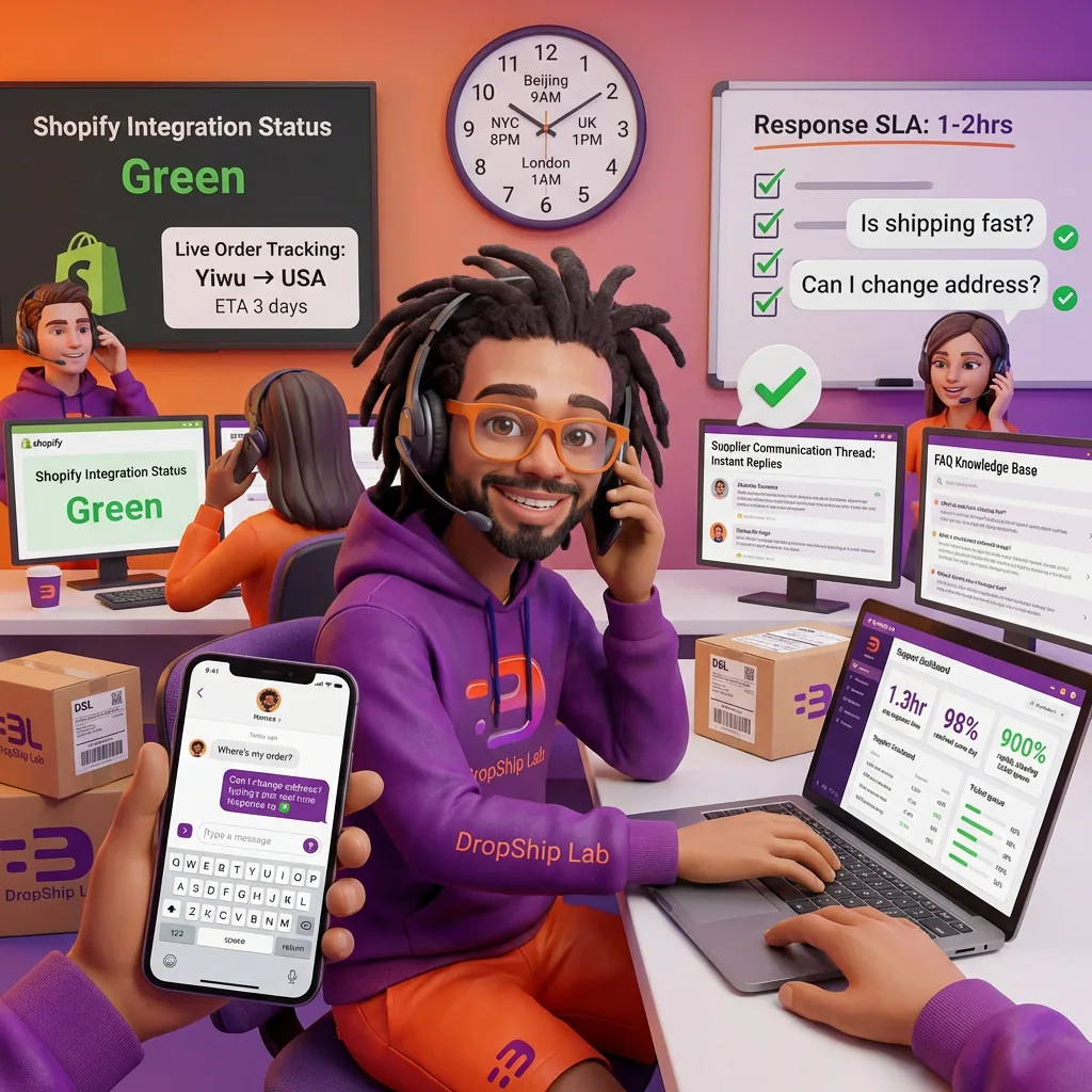 Fast support center for ecommerce logistics