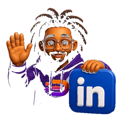 Drop Ship Lab Hamza mascot LinkedIn social icon